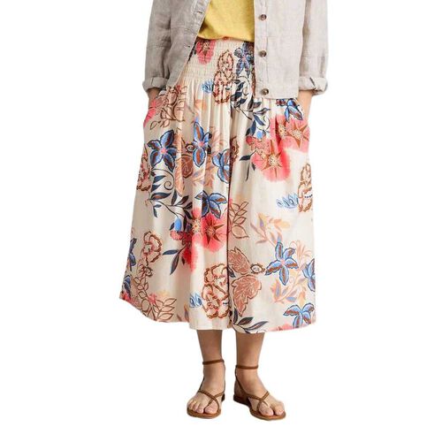 White Stuff Suri Shirred Midi Skirt